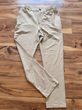 chubbies Men's Khaki Elastic-Waist Chino Pants